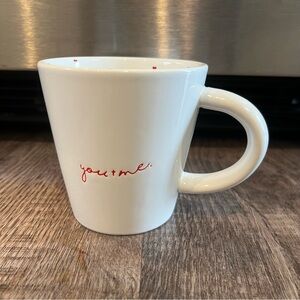You and Me Valentines Coffee Mug With Hearts Inside